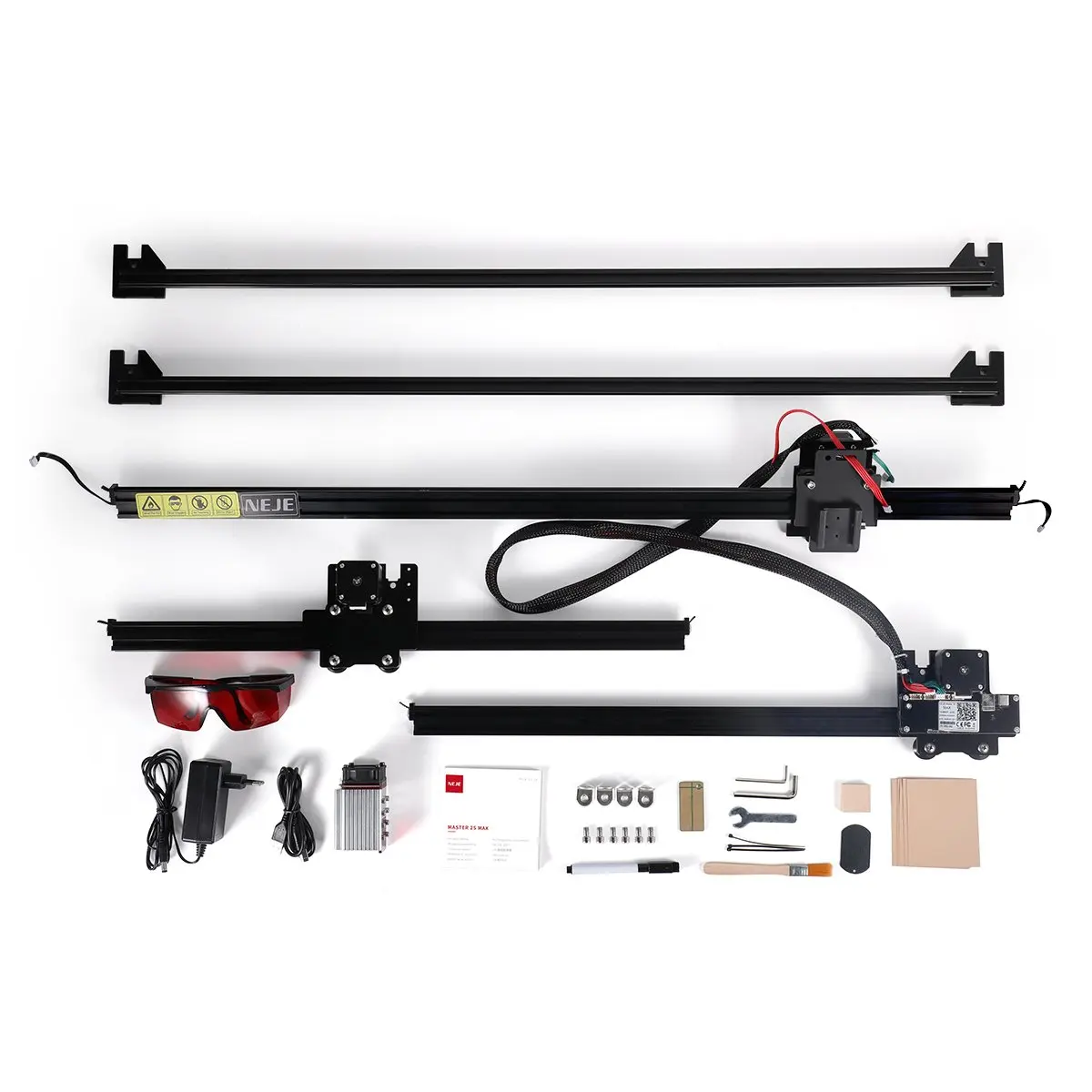 NEJE MASTER 2S MAX 30W LASER ENGRAVER / CUTTER WITH N40630 MODULE - 460 X 810 MM - LASERGRBL - LIGHTBURN - APP CONTROL