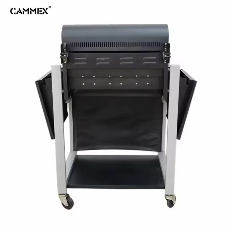 CAMMEX Expandable Square Shape 4 Burners stainless steel Black Color Garden Family Gas Grill