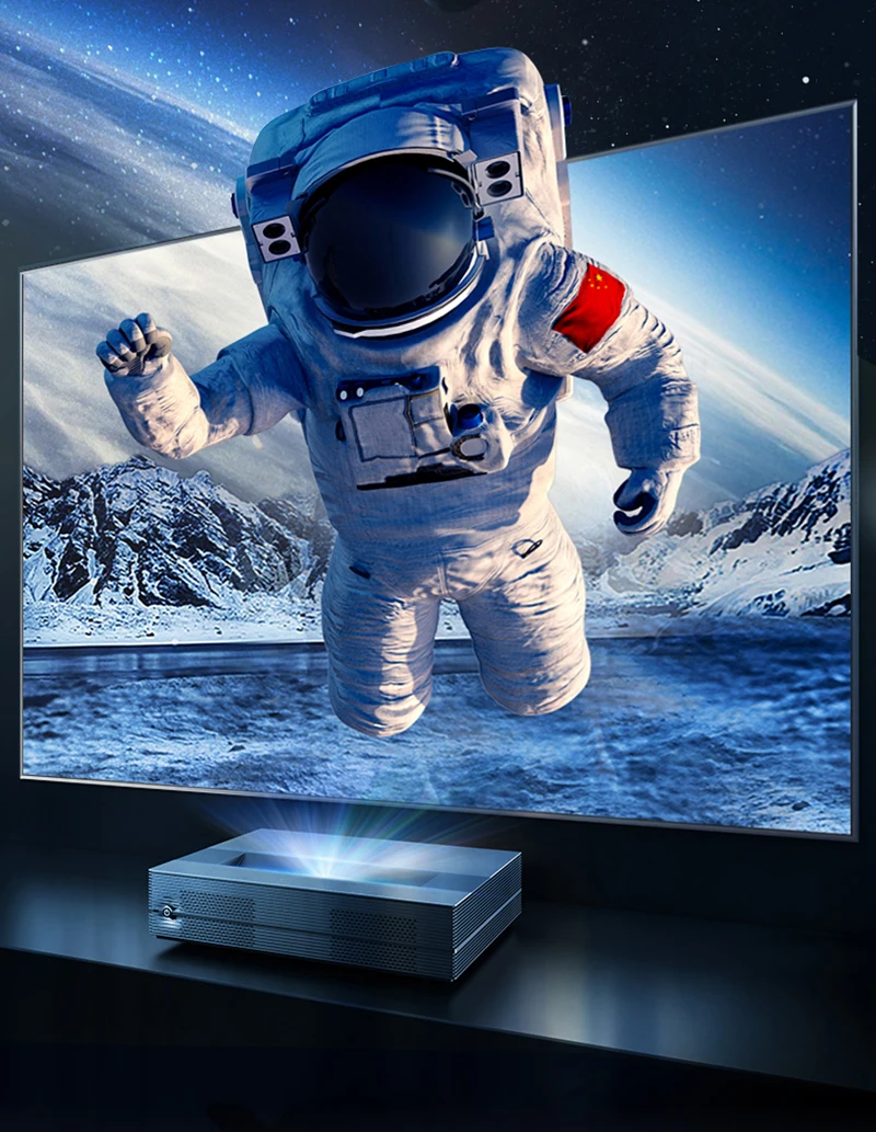 S7 4500 Lumens DLP дисплей 4K лазерный ТВ проектор Android 150 дюймов ИК пульт дистанционного управления Автофокус портативный