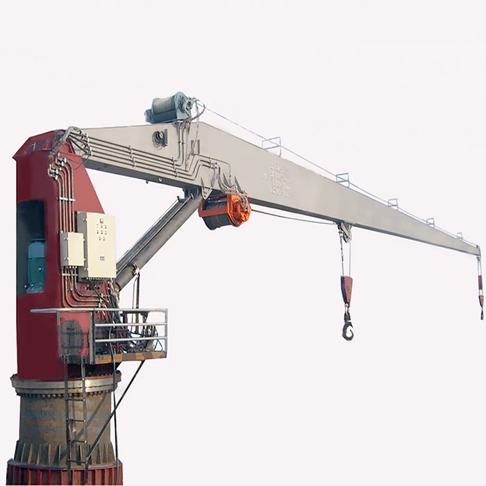 marine deck crane 45ton 20 ton ship deck knuckle boom offshore crane using on the boat