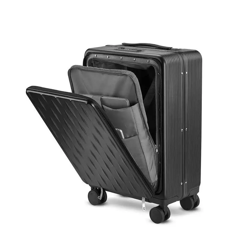 PC Business Luggage Laptop Trolley Suitcase Men Mute Spinner Wheels Rolling Baggage With TSA Lock