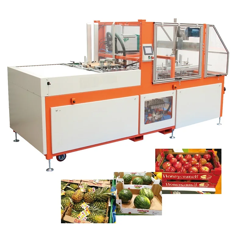 
High Quality Automatic Cardboard Plaform box with front side double walls Making Machine 
