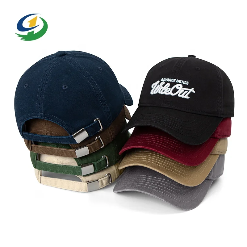 Wholesale Customized Embroidered Summer 100% Cotton 6 Panels Baseball Sport Caps Gorras dad Hat for men and woman