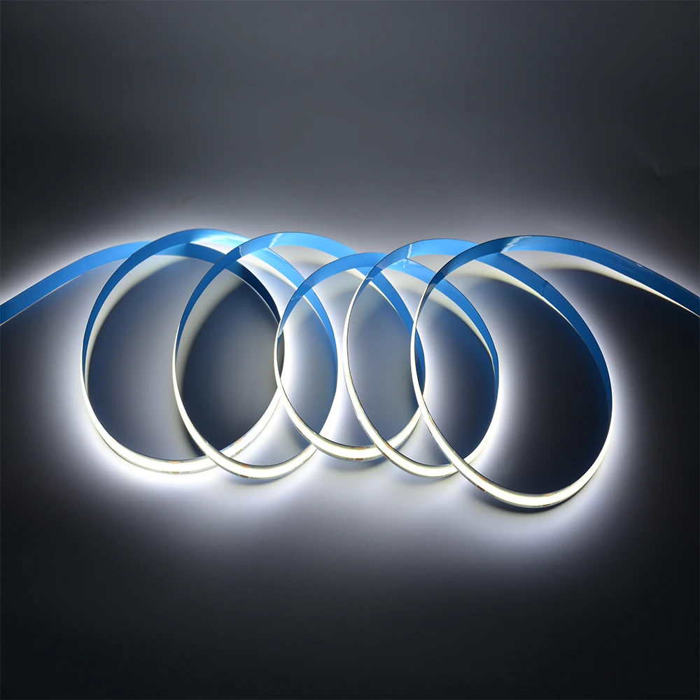 Светодиодная лента с монолитным блоком светодиодов 24 В индивидуальная резка высокий индекс цветопередачи гибкая наружная Водонепроницаемая светодиодная 12 в 5 м cob rgb