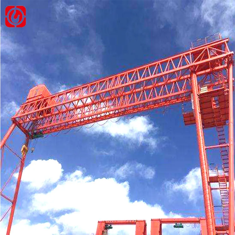 Mobile Gantry Crane Truss Box Type Max Moment 30 ton 50 ton Customized Capacity with Railway Track and Bus Bar