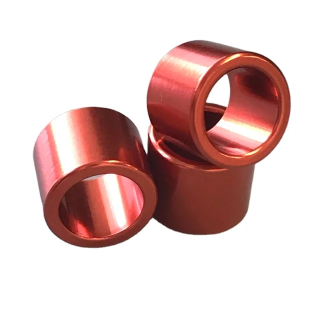 Blank RED straight aluminum ring bird ring pigeon ring with inside diameter 8mm and height 8mm parrot tags pigeon indentify