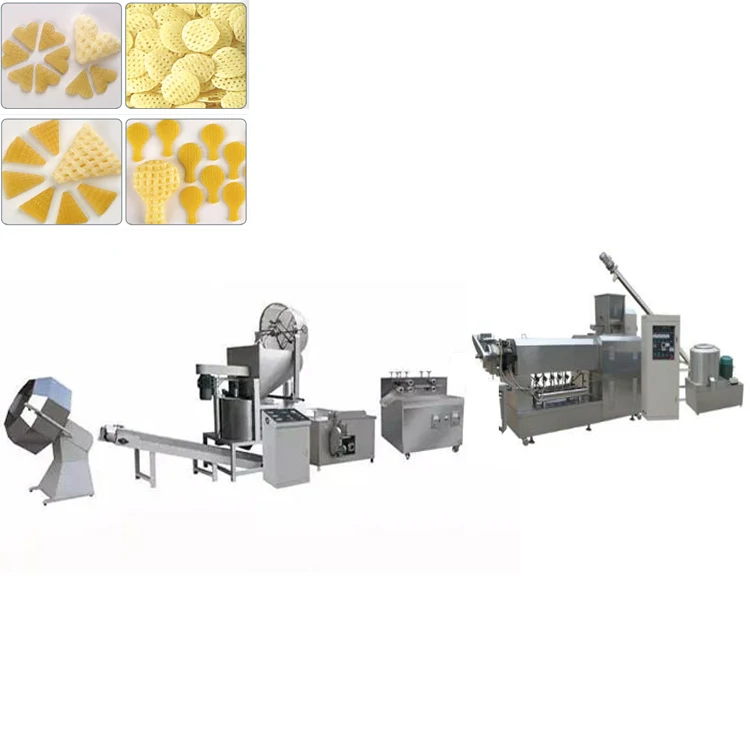 chips extruder machine 2d snack pellet machine potato chips 2d 3d snacks extruder