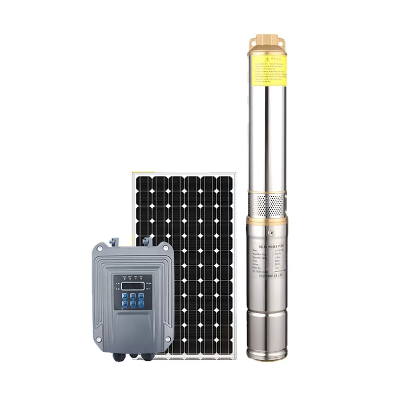 DC Brushless 3 Inch Irrigation Solar Submersible Deep Well Water Pump for Tank Cistern Swimming Pool Filling