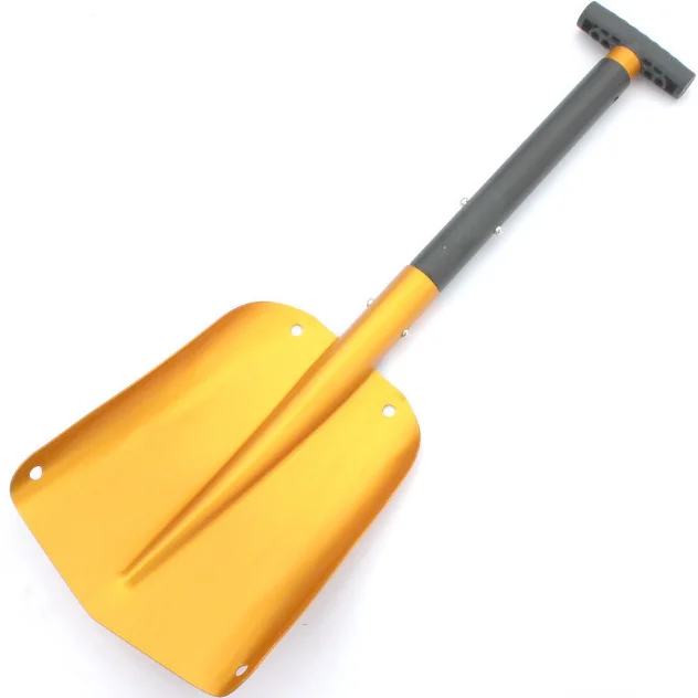 Aluminum Collapsible Snow Removal Shovel for Car Portable Emergency Folding Snow Shovel for Driveway Snowmobiles Camping