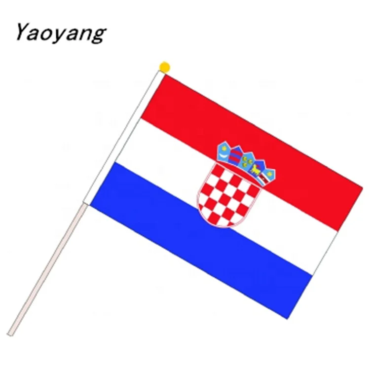 Czech Republic Stick Flag 14*21CM HandHeld Mini Small Hand Flag Window Hand Holding flags