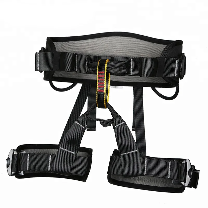 XINDA black half body safety harness set with belt for rock climbing
