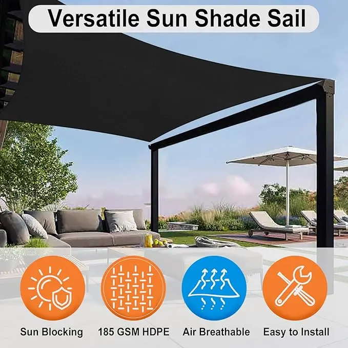 12x12ft shade sail tent fence privacy screen shade sails nets shade sails used for outdoor courtyards in households
