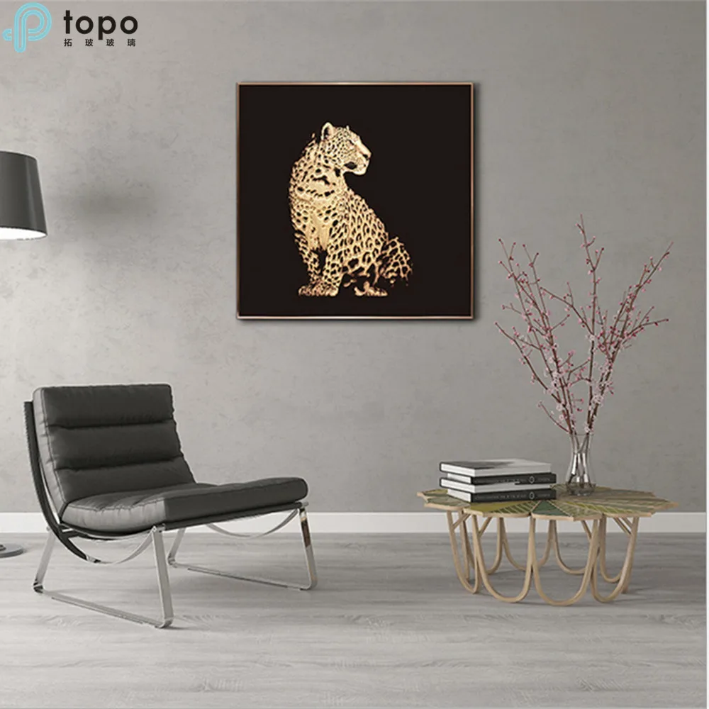 
Leopard Animal Tempered Art Glass Paintings(MR-YB6-2039) 