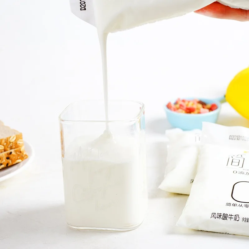Good Super Factory Customized Junlebao Simple Alcohol Sugar-Free Yogurt Bags Non-defatted Flavor Sour Milk