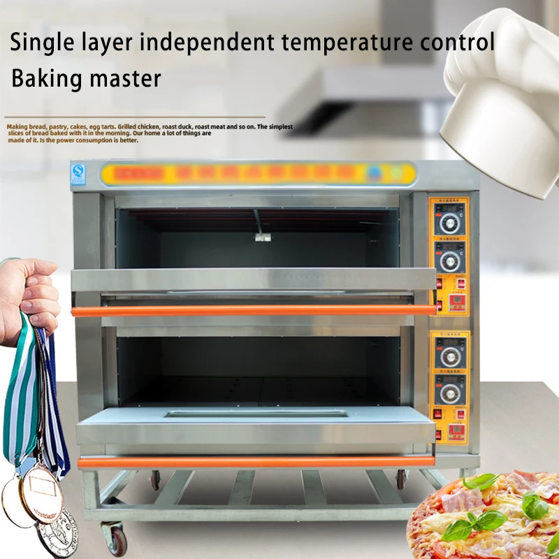 Коммерческая печь для выпечки французского хлеба, электрическая термостатическая Печь Для Выпечки Пиццы