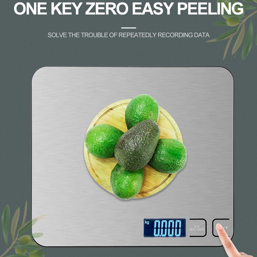 Professional Best Quality Cooking Weight Measuring Portable Stainless Steel Sensitive Electronic Kitchen Scale Food Balance