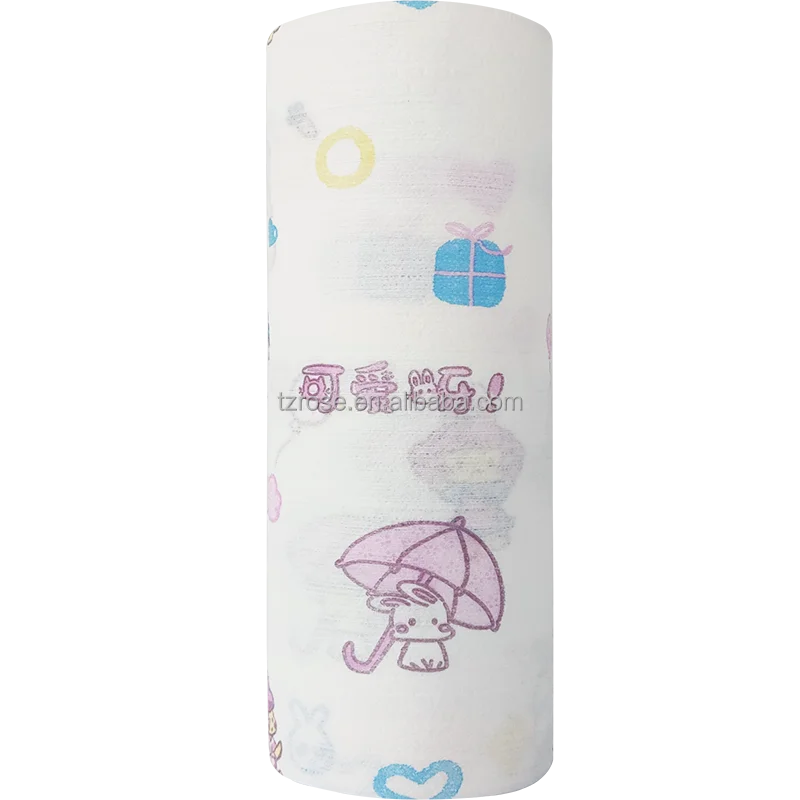 Factory direct sales Disposable Wood Pulp PP spunlace Wash Cloth nonwoven disposable cleaning rag with detergent