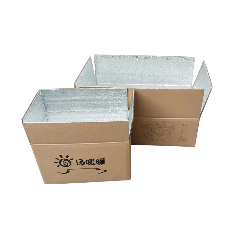Custom Logo Design insulated thermal box insulation shipping boxes and ice bag for food
