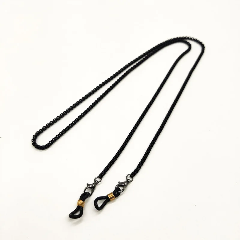 Most Selling Sunglasses Chain 2022 Black Metal Eye Glasses Strap Chains Simple Non-slip Eyewear Chain
