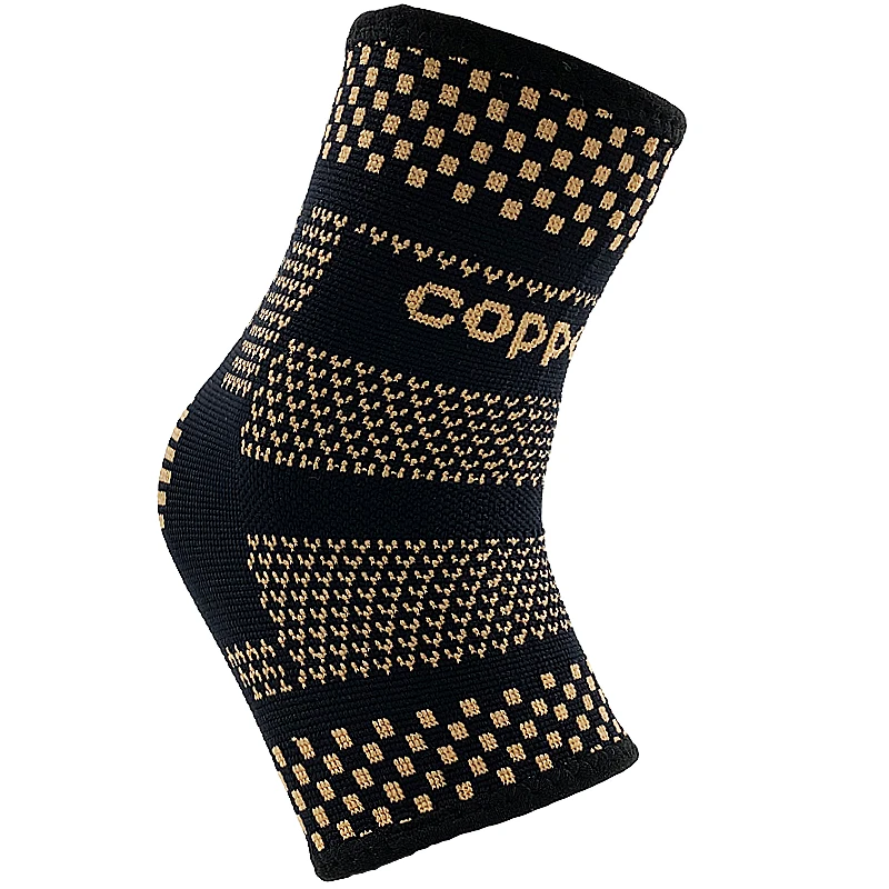 Sports Protection Copper Ankle Support Infused Foot Compression Sleeves for Men and Women Plantar Fasciitis Recovery Ankle Brace