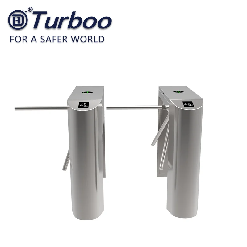 Waist height solenoid vertical tripod turnstile gate system