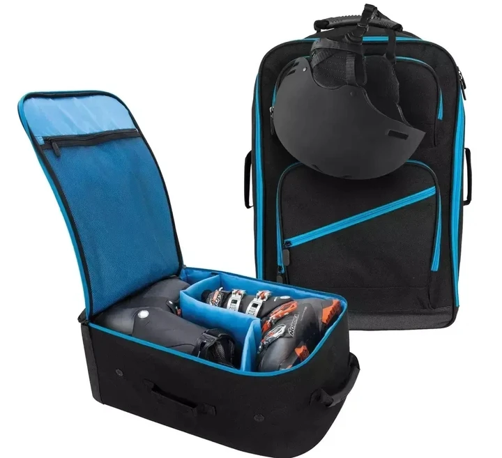 Custom Logo Ski Boot Bag Backpack Polyester Ski Accessories Storage Bagpack Tote Helmet Carry Back pack Waterproof Ski Rucksack