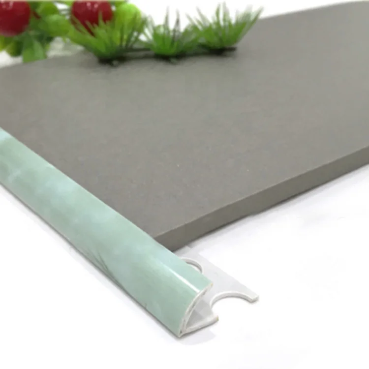 10mm pvc tile trim plastic strip Round Edge Trim Corner Profiles Decorative Materials