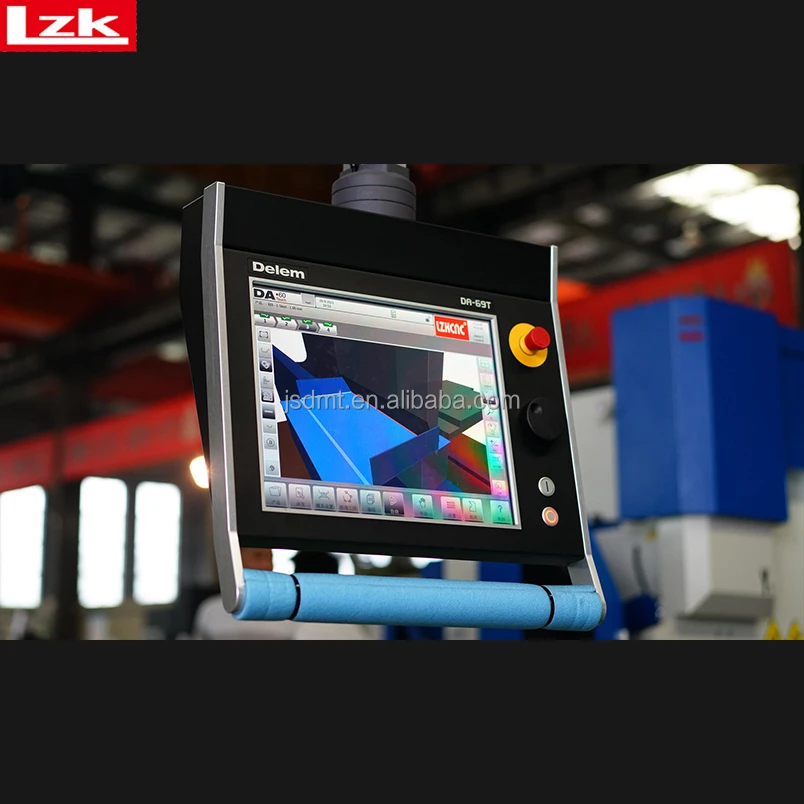 Precise Bending Angle DELEM DA66T DA69T Controller  110T3200 Hybrid Servo Press Brake 6+1Axis
