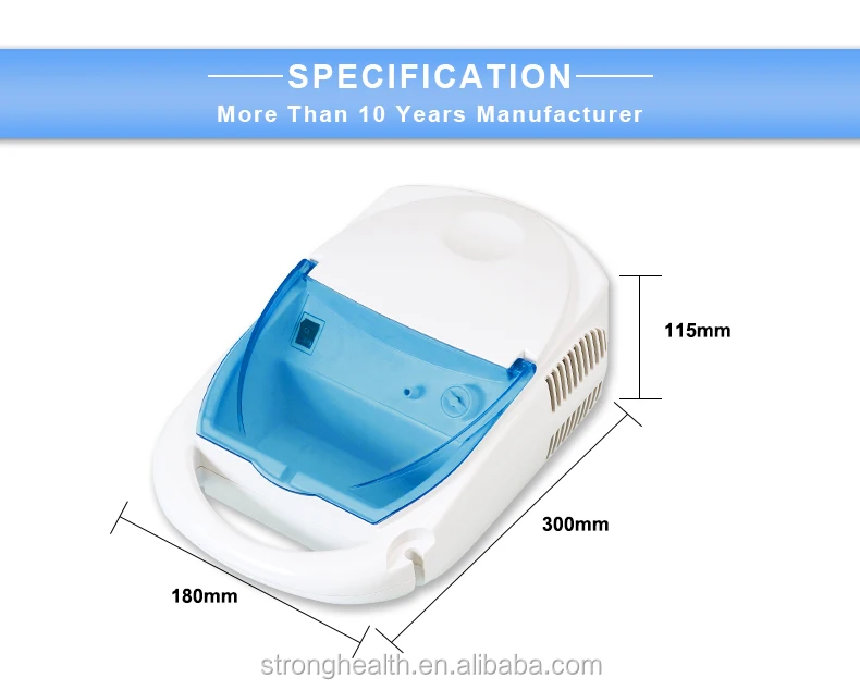 CE  Portable Compressor Nebulizer with Compartment Space Jet Nebulize Inhaler for All Ages