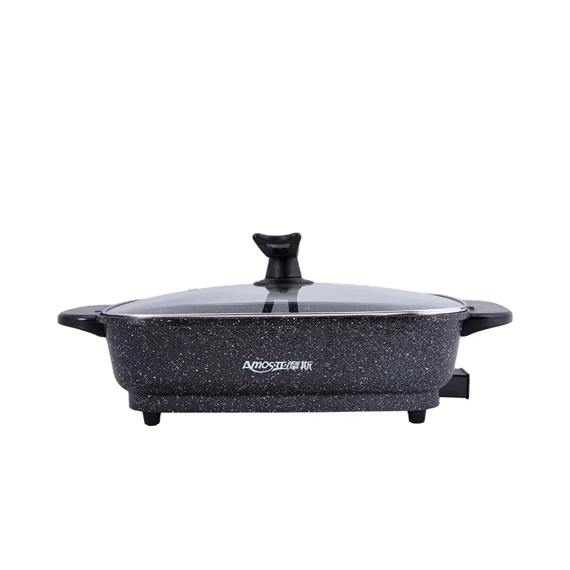 Best Seller Support Custom Multi-functional Electric Square Cooker Non-stick Cooking Pot Electric Hot Pot