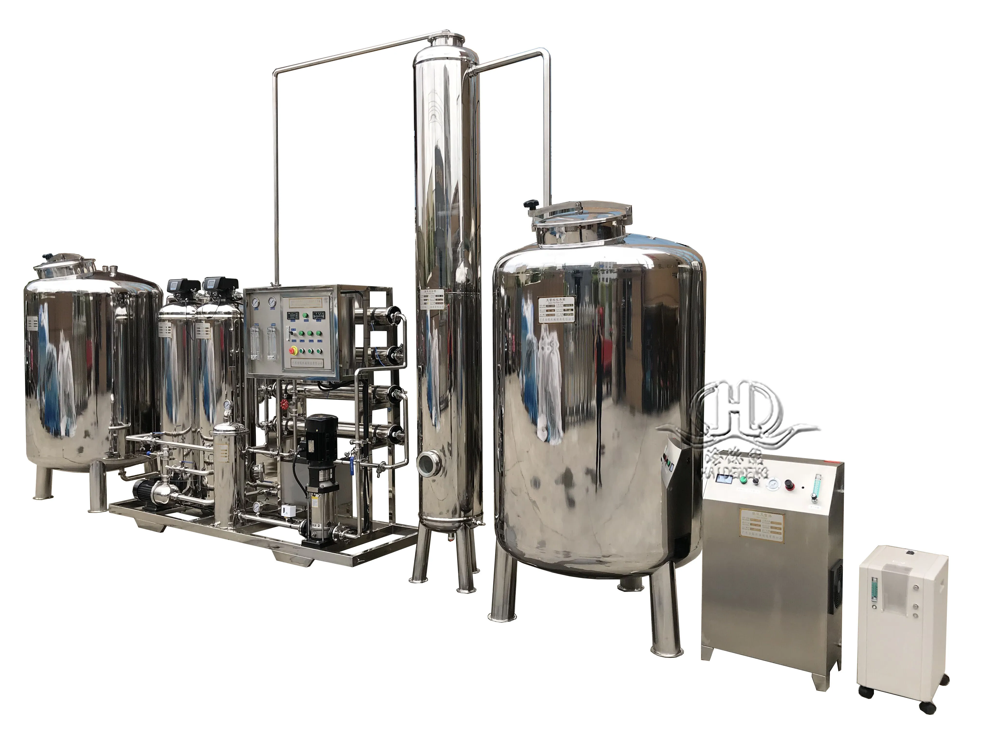 1000L stainless steel RO System with water tank, storage tank water well drilling machine