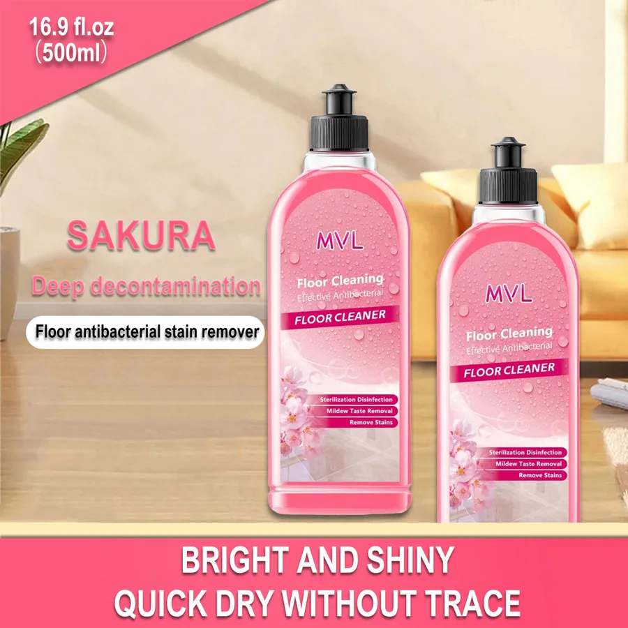 Hot Sale 500ml Multi-Purpose Household Floor Cleaner Quick-Drying and Antibacterial with Bright Finish