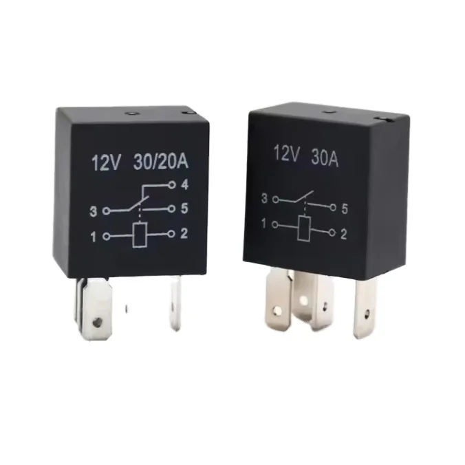 30A mini Automotive Relay 12V/24V 4pin/5pin Car Relay  Auto Relay for Car Motorcycle Boat Auto Vehicle