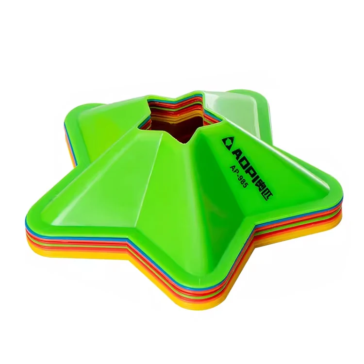 soccer training sign dish marker discs marker bucket sports accessories football training logo plate pentagonal