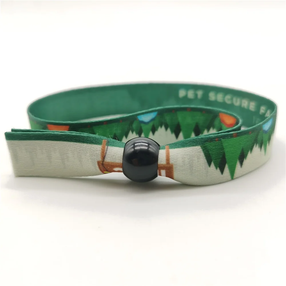 Disposable single use plastic snap closure loop clip wristband lock for Activity