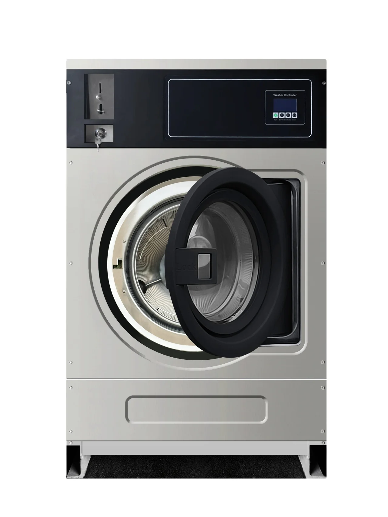 Full Automatic front loading commercial coin operated Stack Laundry Washer and Dryer Machine Laundry Equipment