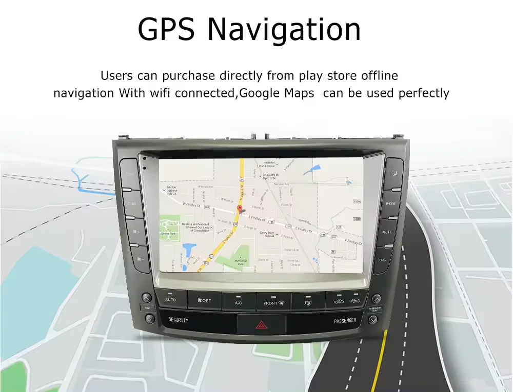 For Lexus IS IS300 IS200 IS250 IS350 2005 - 2013 Android Screen Car Radio Central Multimedia Player GPS AutoStereo