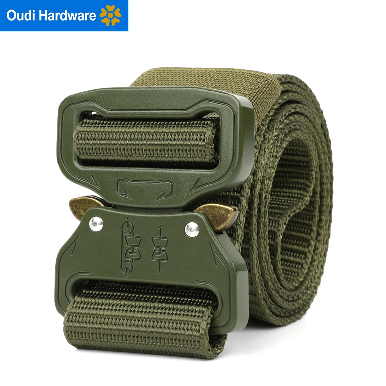 T5003 Высококачественная быстросъемная зеленая металлическая пряжка тактическая ткань для мужчин