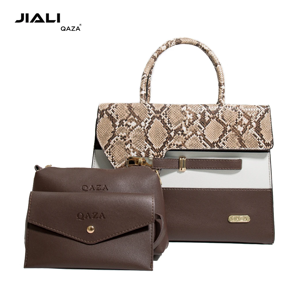 LR901 Wholesale Handbag 3 in 1 Set Luxury Designer Snake Pattern Pu Leather Ladies Hand Bags sacs a main pour femme