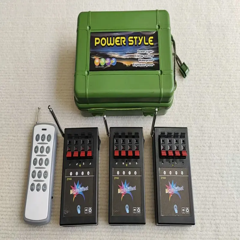 Cold Pyro Indoor Stage Wireless Remote Control Pyrotechnics Machine Fireworks Ignition Firing System for Wedding Festival Party