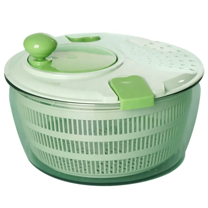 Large 4L Salad Spinner Vegetable Washer Tosser Lettuce Spinner with Bowl