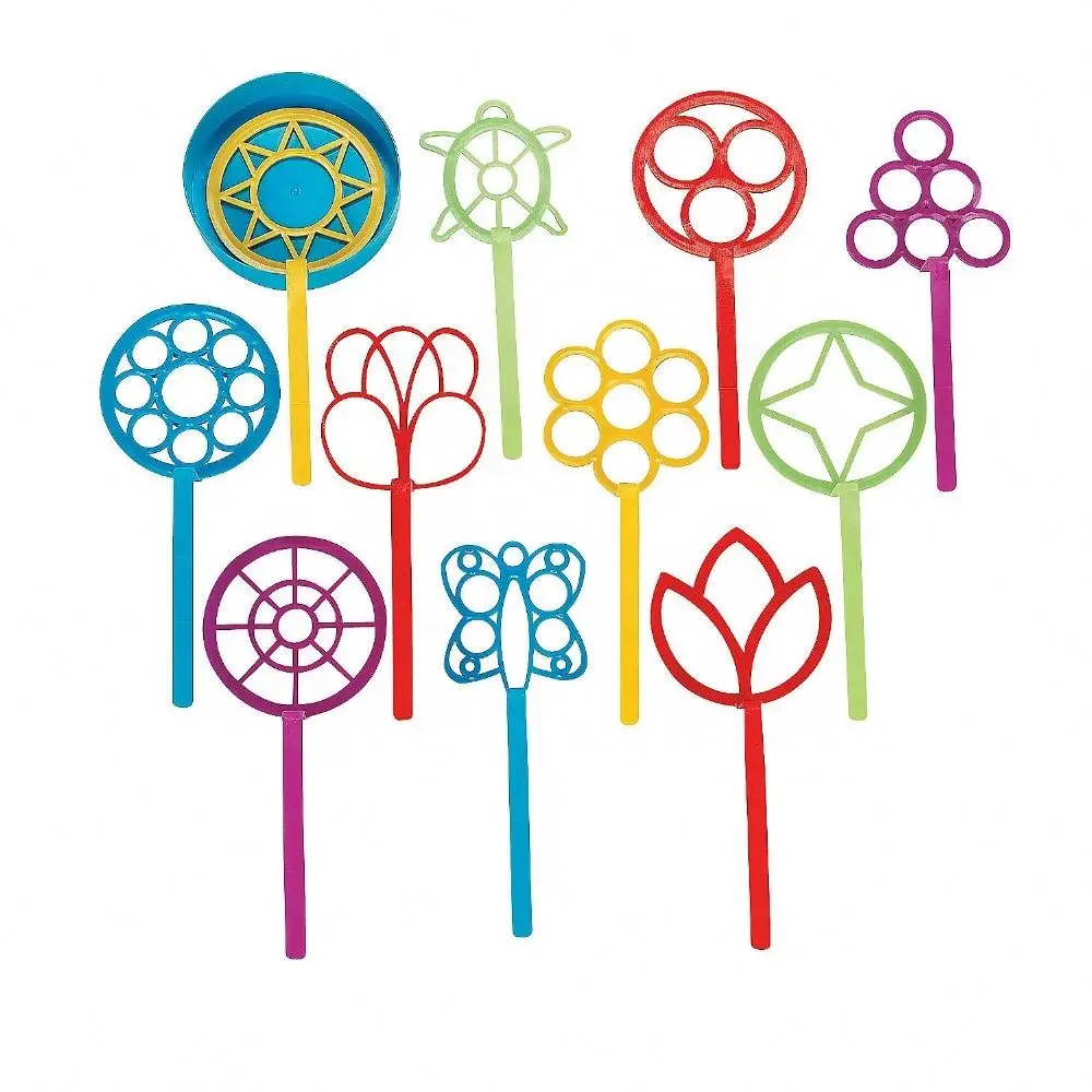 
New Fashion Popular Hot Sale Promotional Wholesale Custom Cheap Plastic Super Fun Bubble Wand Assortment for Kids 