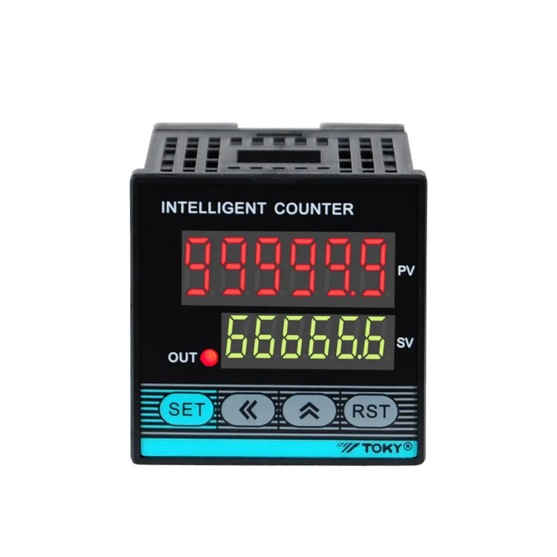 Pulse Input Cable Length Measuring Electronic Pnp 6 Digit Counter