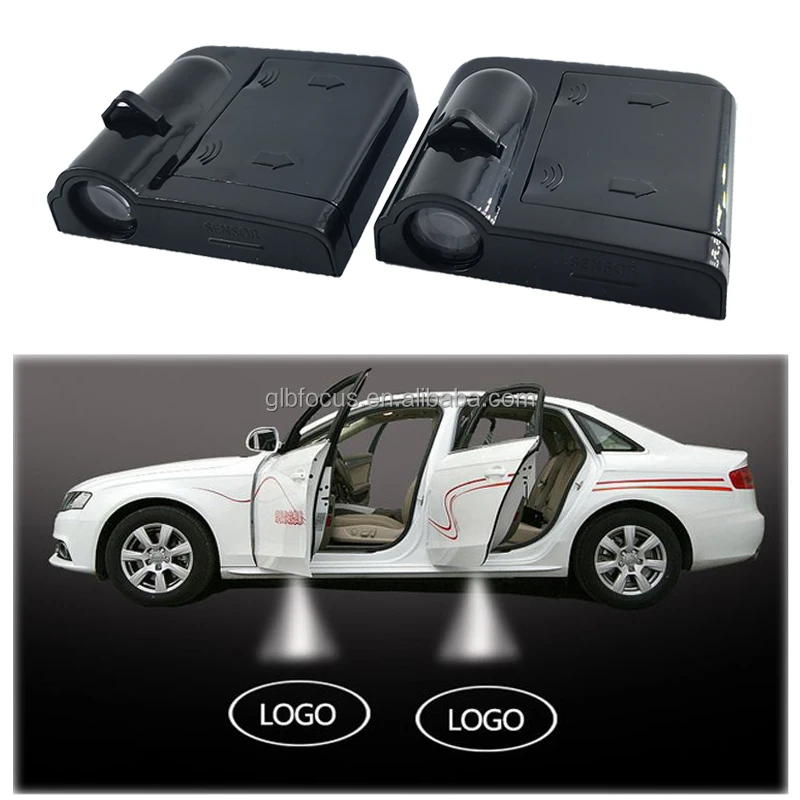 
No hole drill led car door logo projector light with customized laser logo 