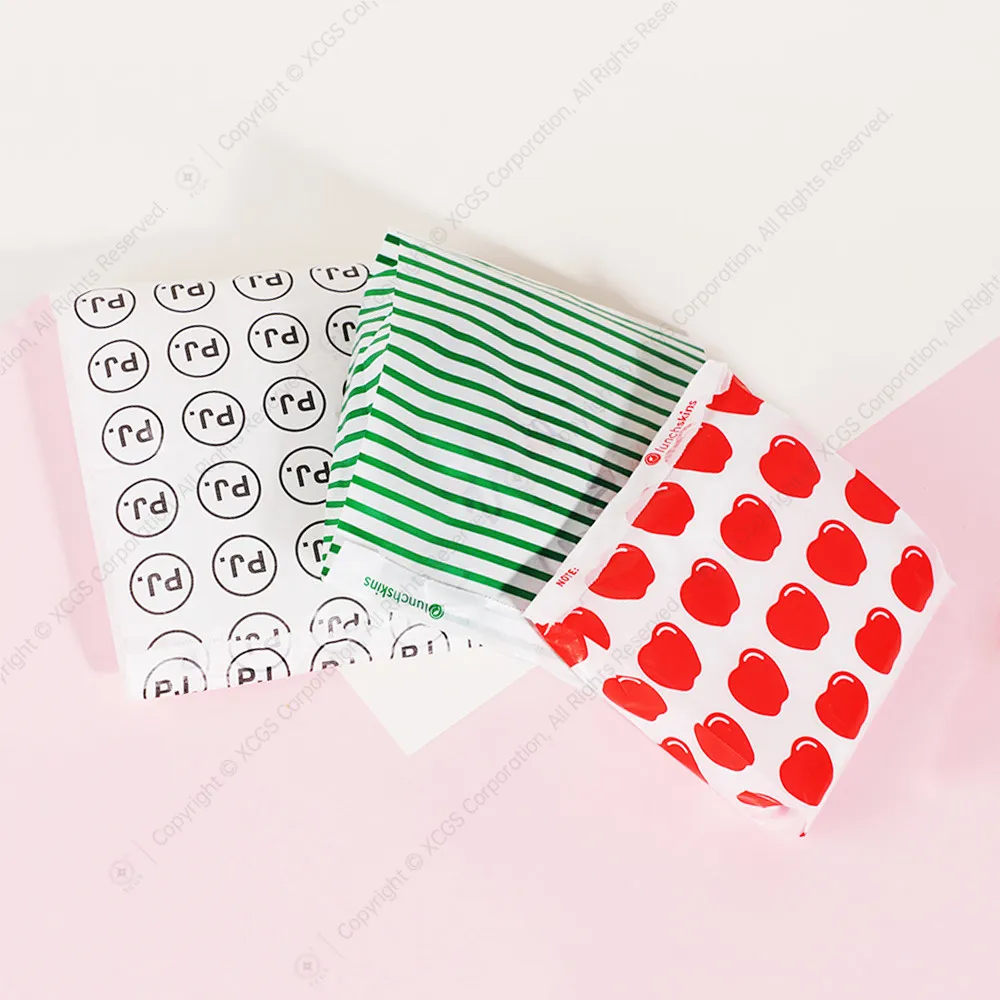 Custom Own Logo Printed Soft Food Take-out Package Mailers Hot Sales Glassine Mini Paper Envelopes Bags 2.5 x 4.25 Inch 50 Pack