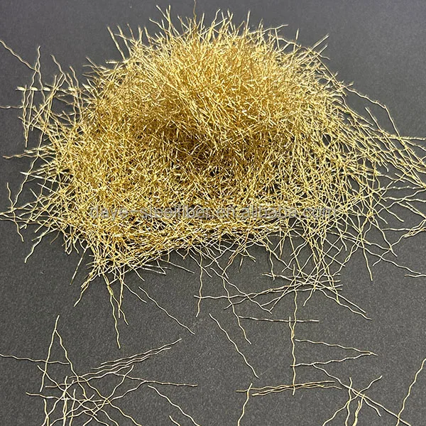 22mm Waved UHPFRC Copper Brass Coated Concrete Micro Steel Fibers 3 Corrugated Fiber Price