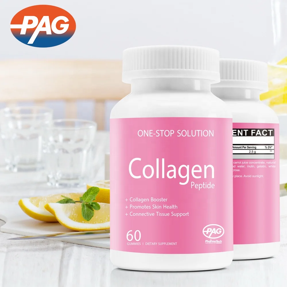 Health Care Private Label GMP Heart Shape Collagen Supplement Gummy Candy