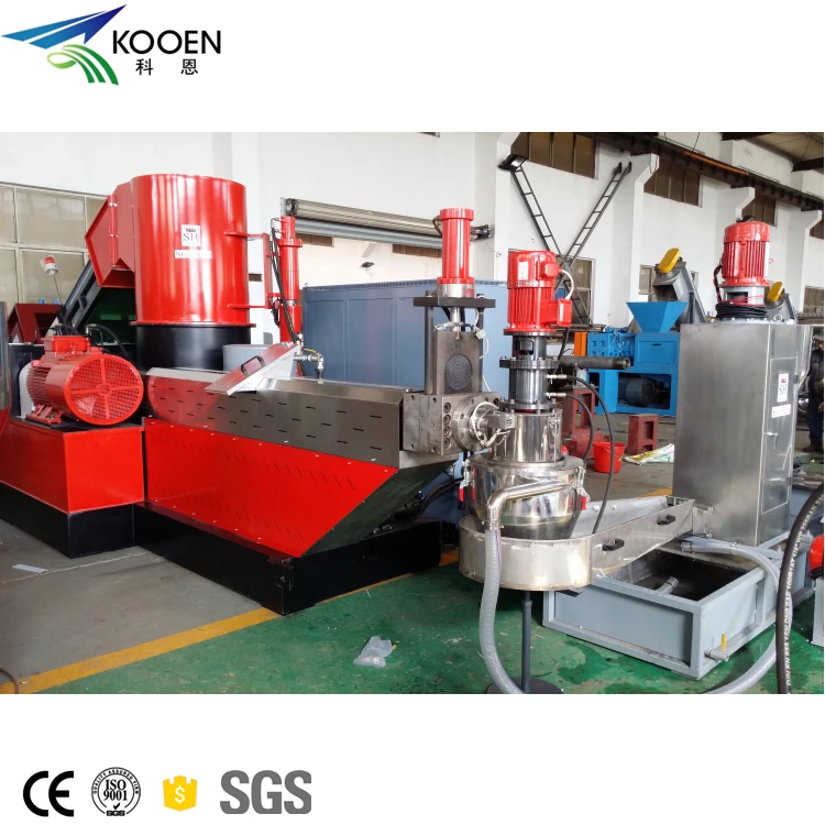 Конкурентоспособная цена отходов ПЭТ/pp/pe /hdpe пластиковые переработанные пеллет делая машину