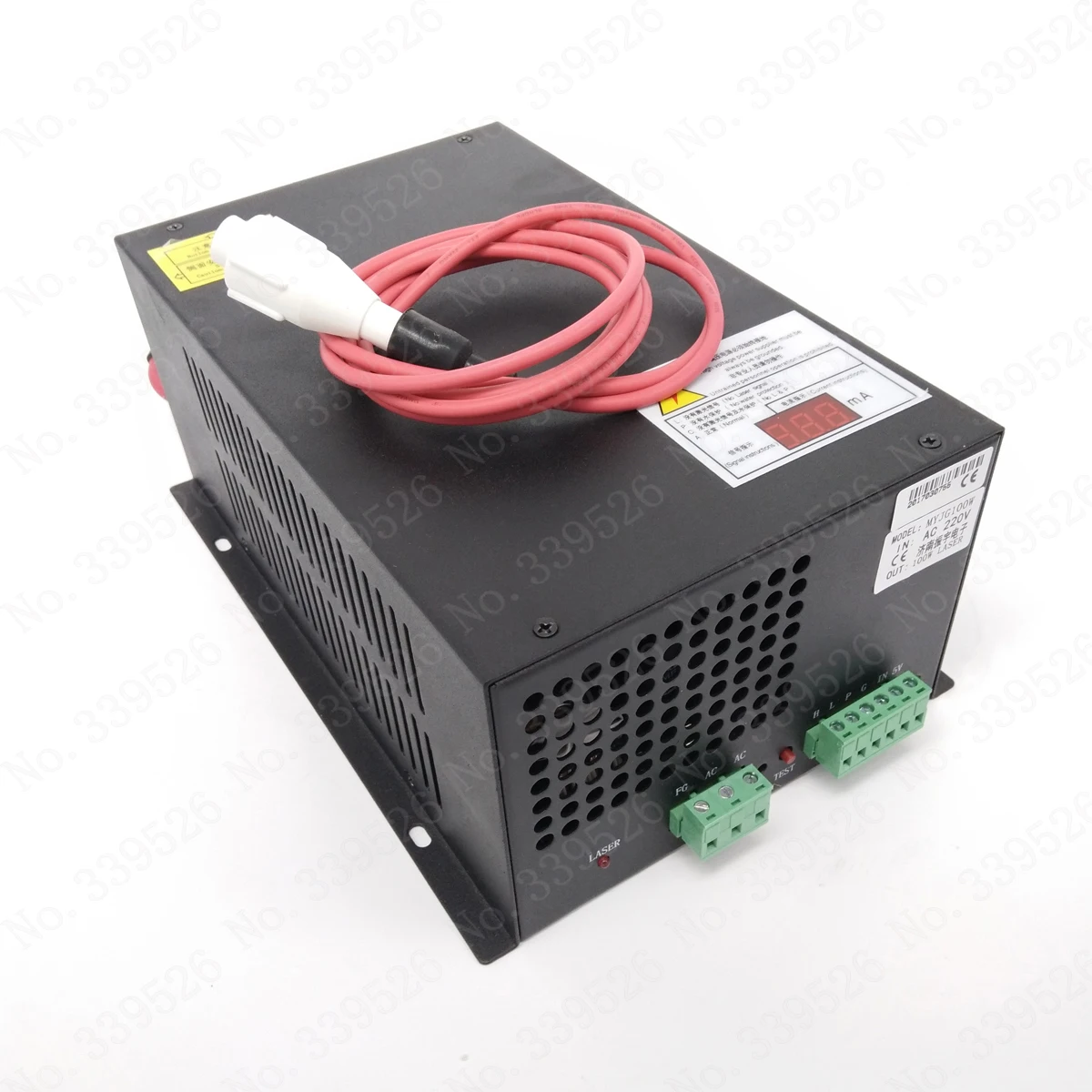MYJG100W New CO2 Laser Power Supply 100W With Fault Diagnosis Voltage Regulator And LED Display For CO2 Laser Tube