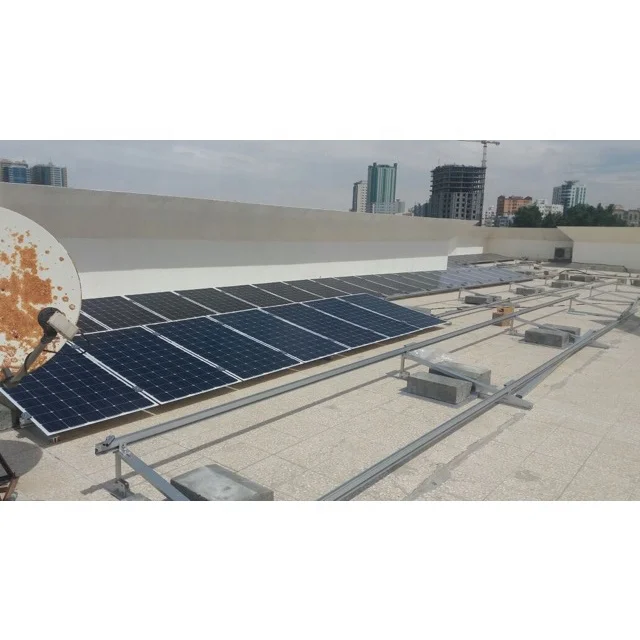 Плоские треугольные солнечные балластные стеллажи pv кровельные монтажные
